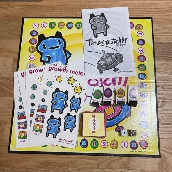 Tamagotchi Vintage Board Game 90s Virtual Pet - Picture 4 of 5